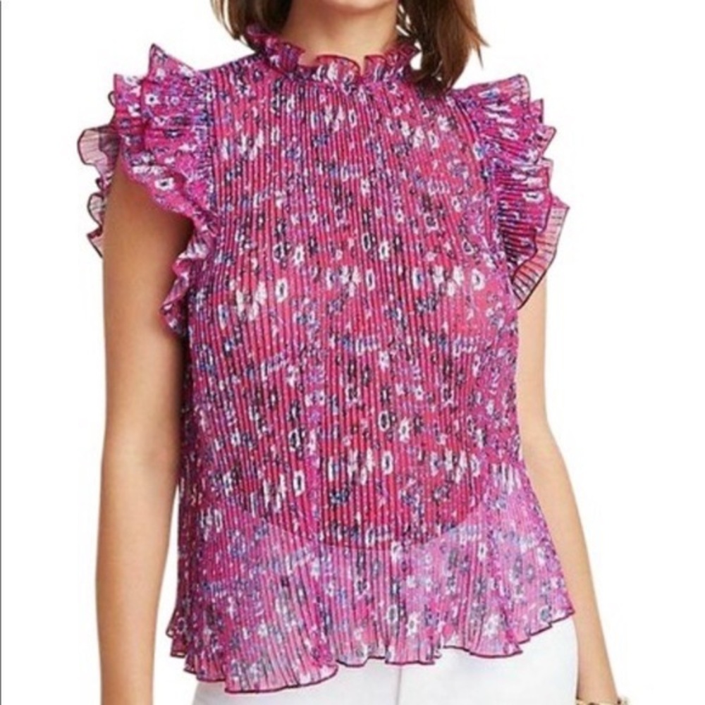 Anthropologie Frida Pleated Blouse- M